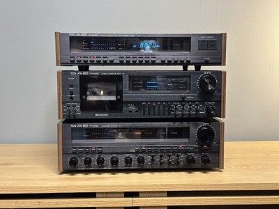 SAE TWO Vintage Stereo System T14 Tuner C4 Cassette Deck A14 Amplifier