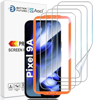 4 Pack for Google Pixel 9a Screen Protector Film [Fingerprint Compatible][Alignm