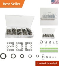 200pcs Stainless Steel Fishing Lures Split Rings 5 Size For Fish Snap Connector