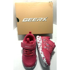Geerx Girl Pink Sneakers Unicorn Athletic Toddler Size 5
