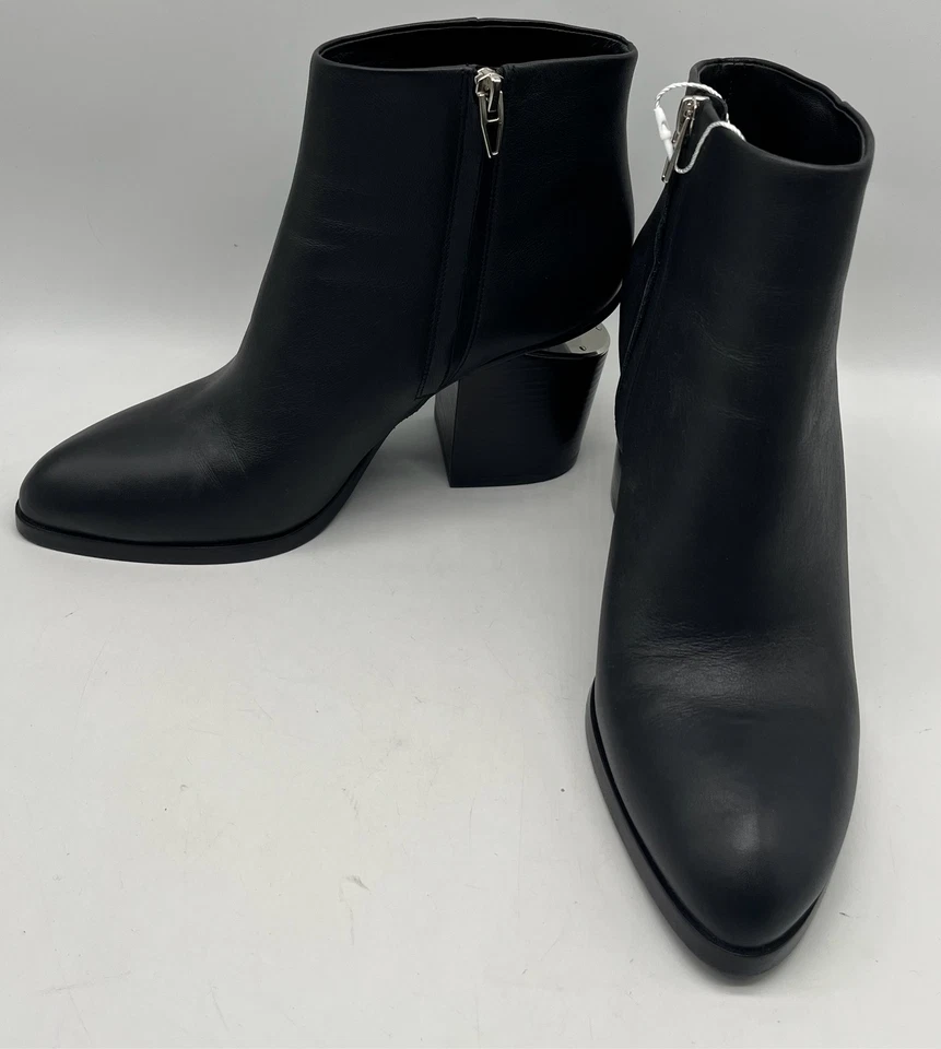 Botín Alexander Wang de cuero negro 'Gabi' tacón bloque talla 39,5 Foto 2 de 4