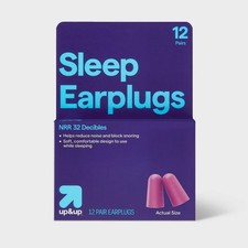 Sleeping Foam Earplugs - 12 Pair