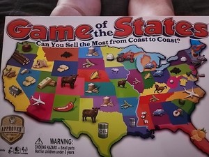 Hasbro GAME OF THE STATES Can You Sell The Most From Coast to Coast  EUC