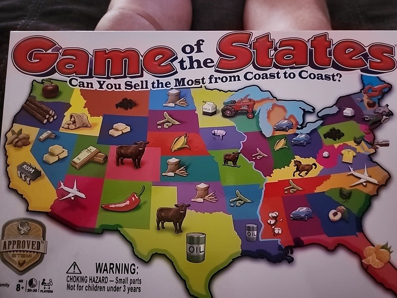 Hasbro GAME OF THE STATES Can You Sell The Most From Coast to Coast  EUC