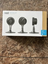 Google Nest Cam Indoor Smart Security Camera 3 Pack NC1104US NEW Sealed