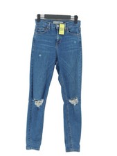 Topshop Women's Jeans W 26 in; L 32 in Blue Cotton with Elastane Skinny