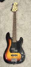 Fender Squier Affinity Series Precision P-Bass Guitar Sunburst with Fender Bag