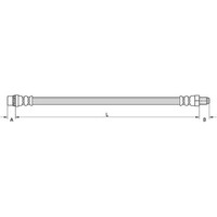 Metzger 4110896 Bremsschlauch FüR Dacia Duster Logan Sandero HS LS