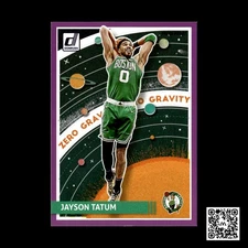 2023-24 Donruss #2 Jayson Tatum Zero Gravity Purple Press Proof