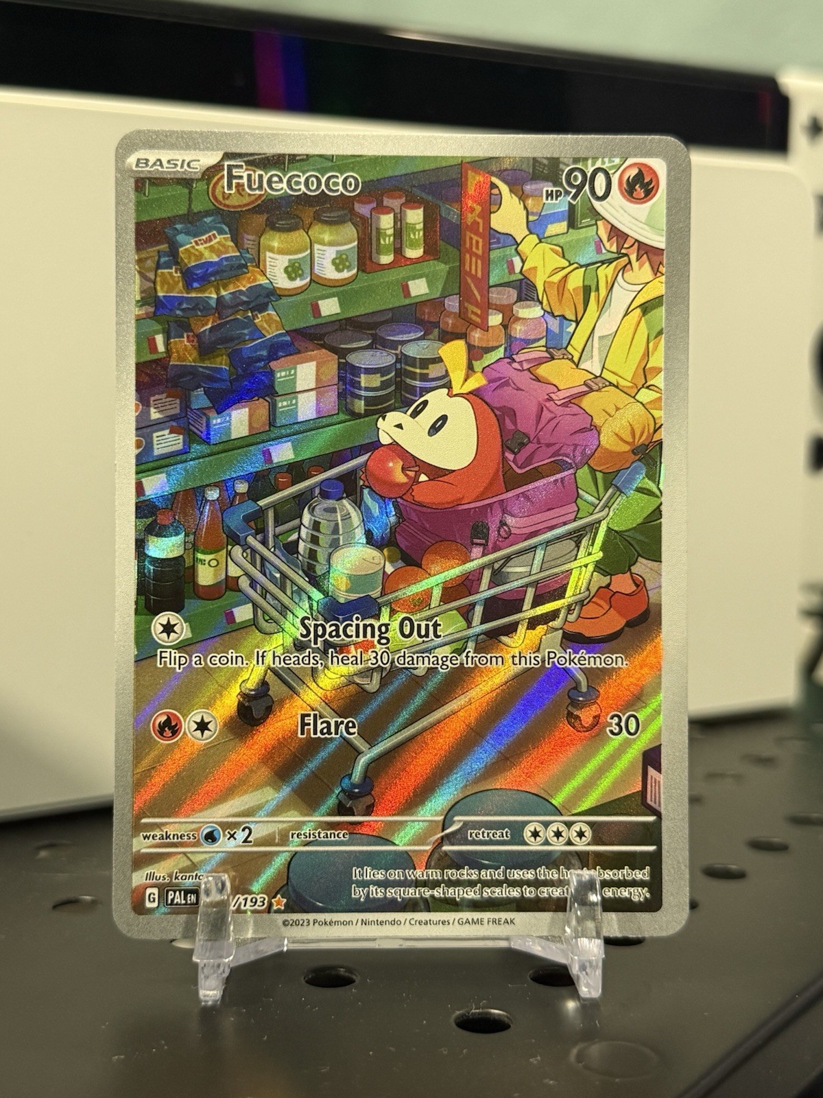 Fuecoco - 201/193 Paldea Evolved Illustration Rare Pokemon - NM