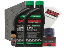 Kawasaki 49065-0721 Oil Change Kit w/Oil pad and 2 Quarts of 10W-40 Oil