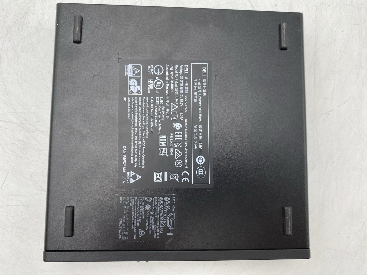 Dell OptiPlex 3090 Micro Core i5-10500T 2.30GHz 8GB RAM 256GB NVMe 