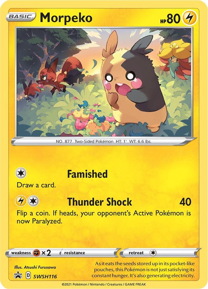 Morpeko Holo Promo SWSH: Sword & Shield Promo Cards SWSH116 NM