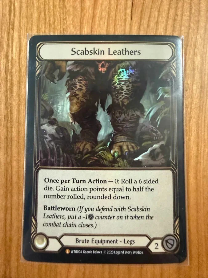Flesh and Blood TCG Scabskin Leathers Welcome to Rathe WTR004 Unlimited Foil...