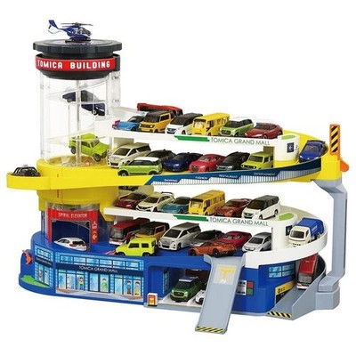 TAKARA TOMY Tomica Double Action Building Car Garage Parking Elevator 2 Modes