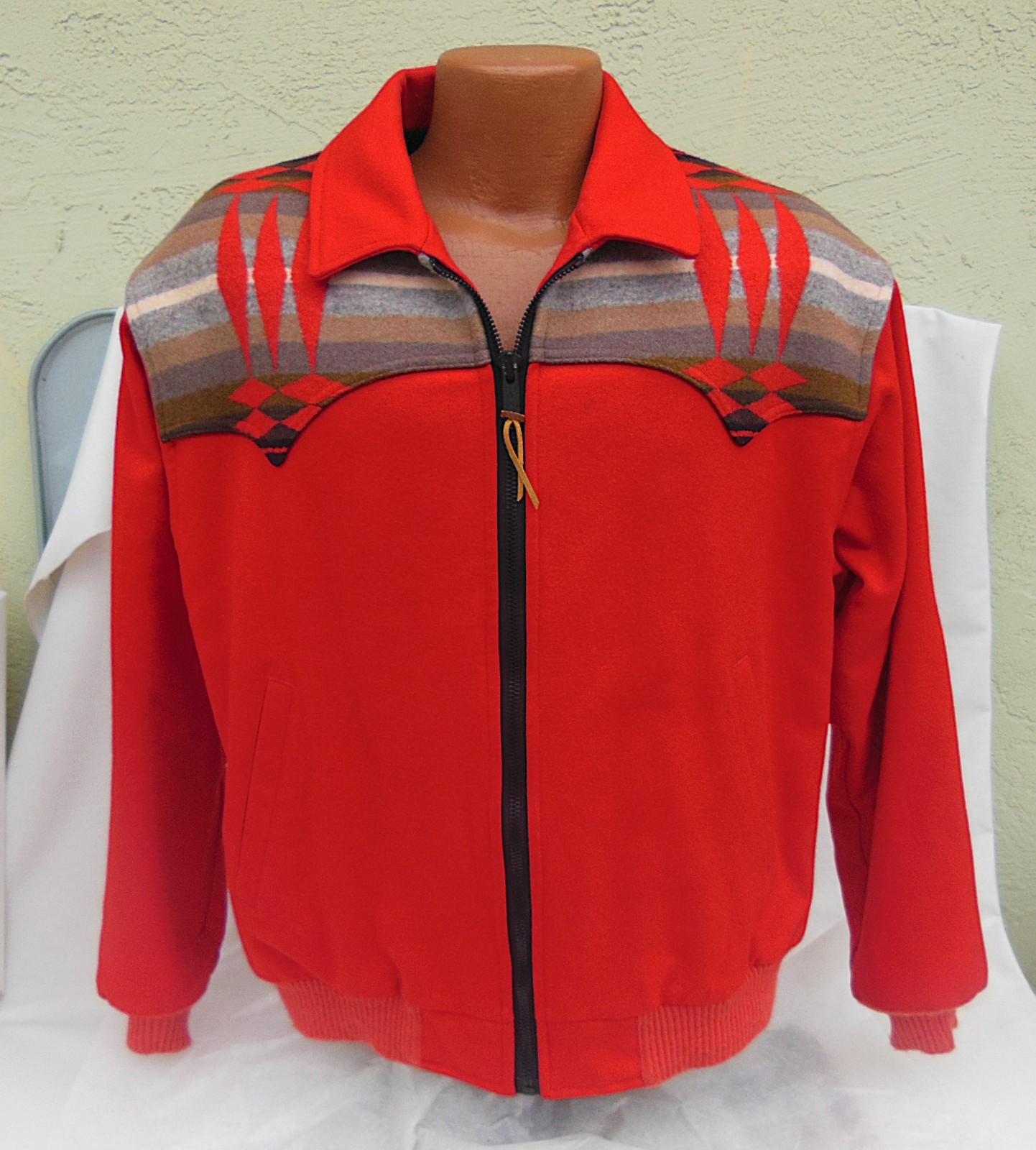 Pendleton High Grade Western Ware Red Southwester… - image 1