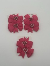 Valentines Day Hair Bows With Alligator Clip 6pk