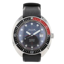 Bulova Oceanographer 44mm Black Dial Automatic Rubber Strap Men's Wristwatch