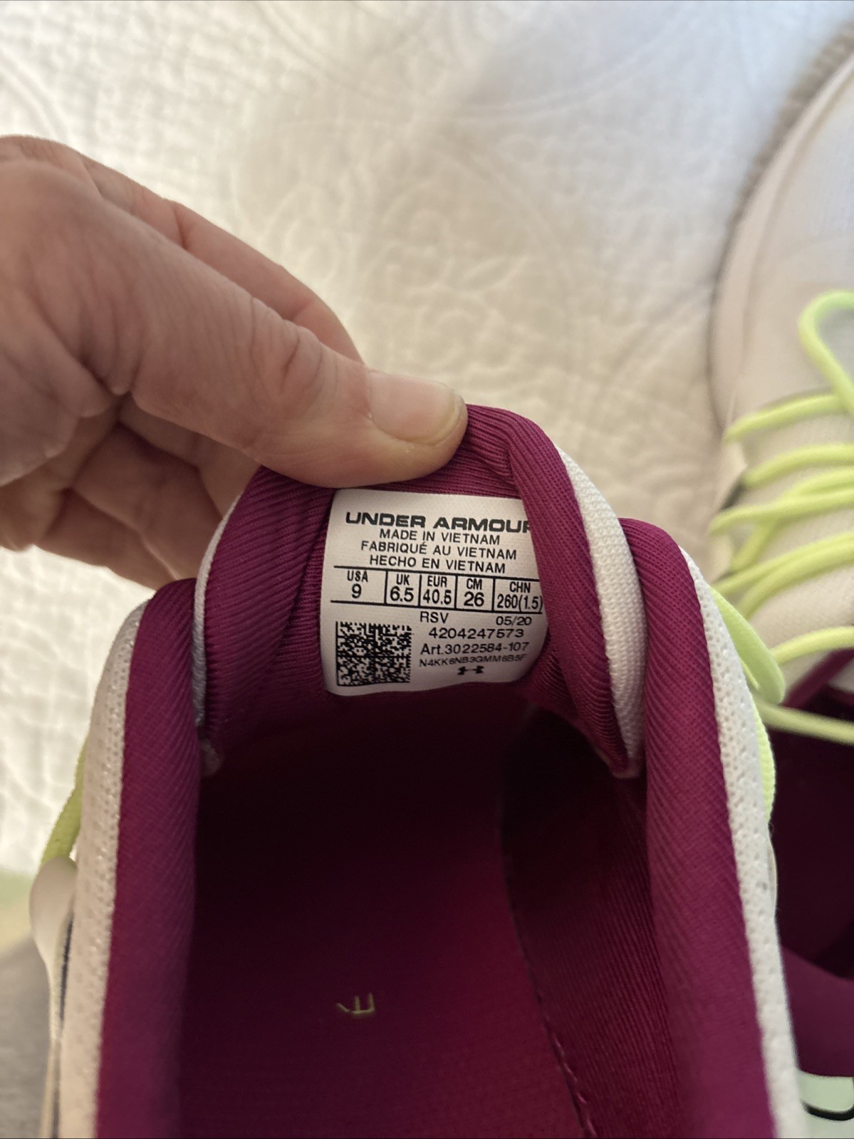 Under Armour Charged Women’s Gym Shoes, Size 9, New Without Box ￼ thumbnail 6