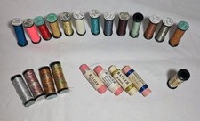 Kreinik Metallic Thread/ Filament Cord Lot Of 22- Assorted Sizes Colors Balger