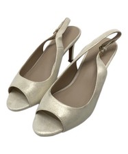 COLE HAAN Maya Slingback Pumps/ White/ Size 6B