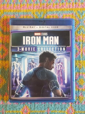 Iron Man: 3-Movie Collection (Blu-Ray Set) Marvel MCU Trilogy Robert Downey Jr 2