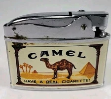 VINTAGE CAMEL CIGARETTE LIGHTER - MFG. BY MODERN LITE - EXCELLENT CONDITION 
