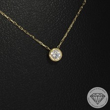 Wert 850 € Solitär Brillant Anhänger + Kette 0,11 ct 750 18 Karat Gelb Gold