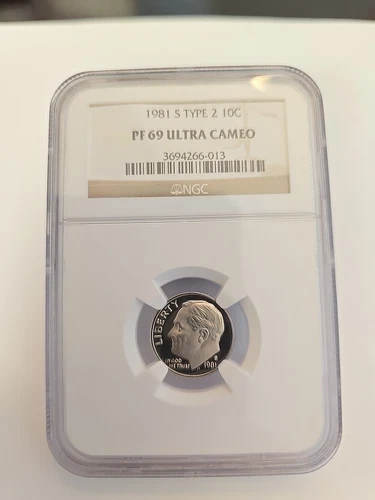 1981-S Type 2 10c Roosevelt Dime - NGC PF 69 Ultra Cameo