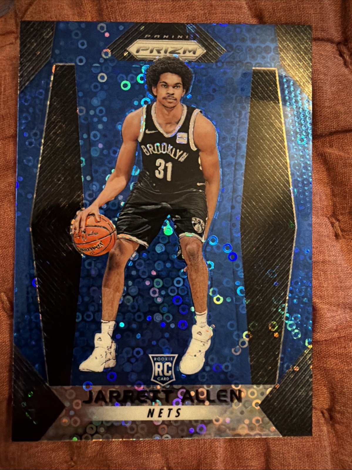 2017-18 Panini Prizm - Jarrett Allen #154 Fast Break Blue /175 Prizm (RC)