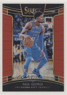 2018-19 Panini Select Concourse Red Prizm 101/199 Paul George #53 01xd