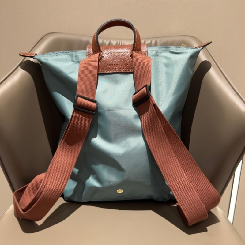 Longchamp Backpack -Eucalyptus Green-Lightweight … - image 3