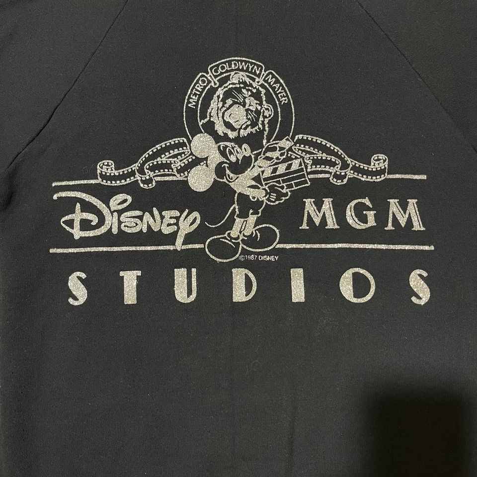 Vintage Disney MGM Studios Sweatshirt Mens Large Crewneck Mickey Mouse 80s USA - Image 2 of 4