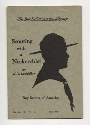 SERVICE LIBRARY book '' SCOUTING WITH A NECKERCHIEF '' - Boy Scout BSA A142/T-16