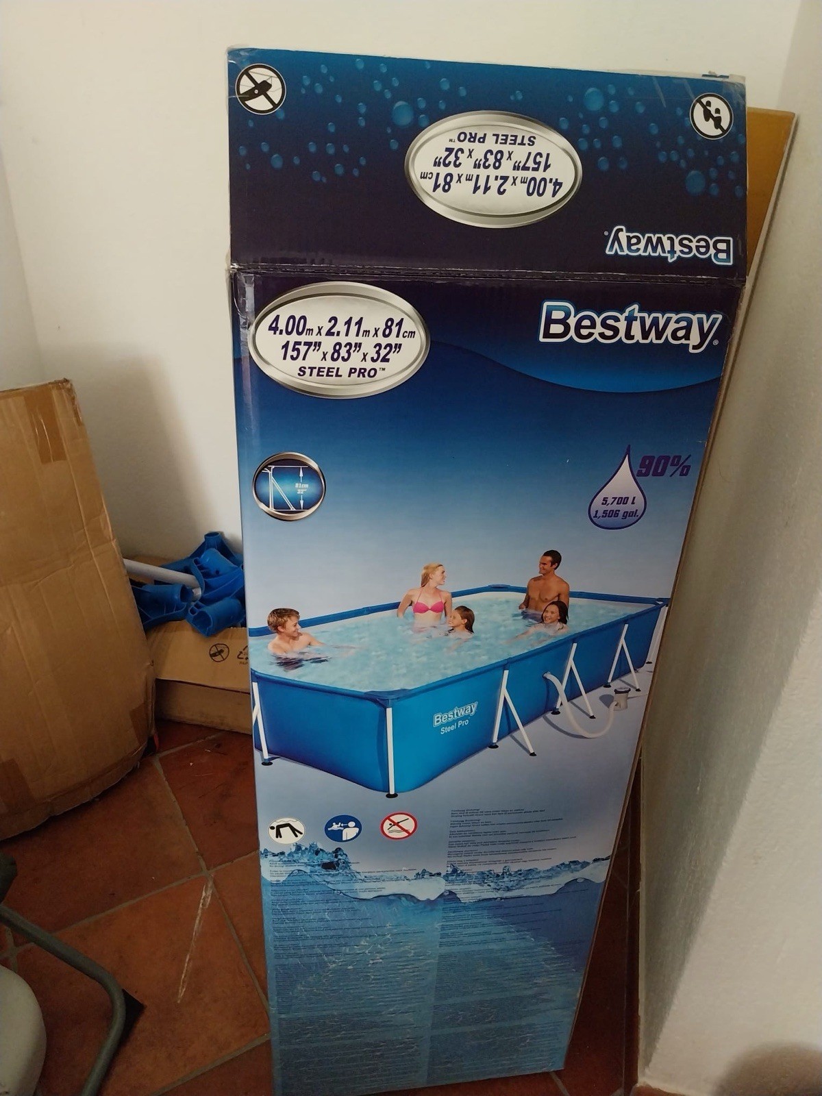 Bestway Steel Pro piscina rettangolare 4x2,11m 5.700L pompa filtro