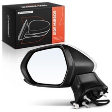 Driver Side Power Door Mirror Compatible with Toyota Left Driver Side White