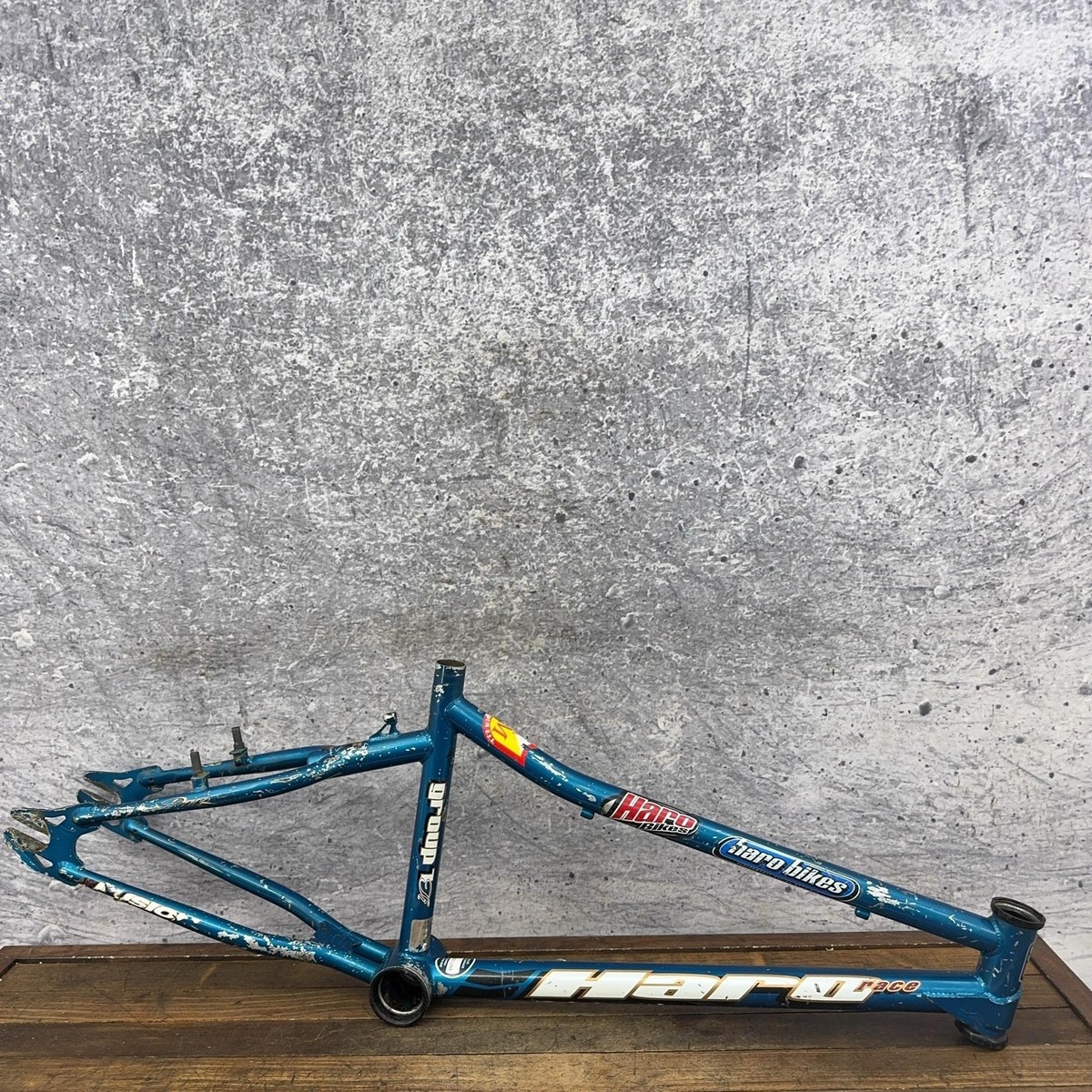 【送料込み】BMX フレーム　HARO ハロ　TT21 CS13.1 Vintage Haro Group 1 Ti BMX Race Frame 21in 4130 Chromoly Blue Mid