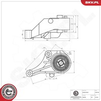 Esen SKV Lagerung, Motor Mitte U.A. FüR Opel, Vauxhall