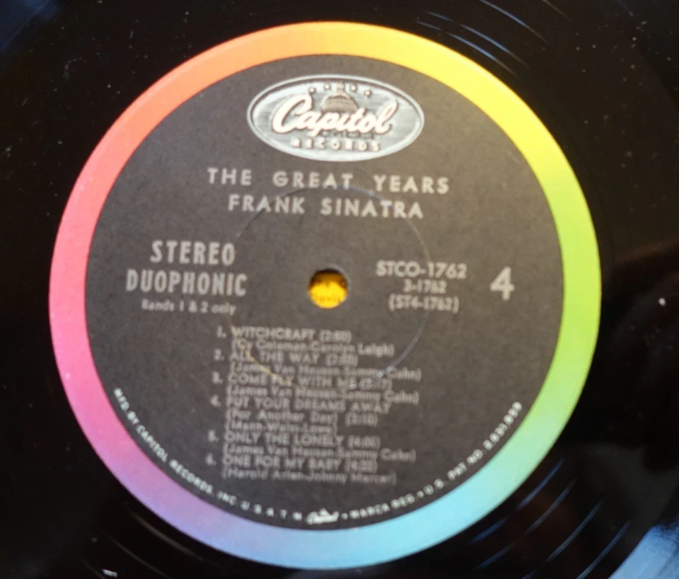 FRANK SINATRA 5 Album LP Vinyl Lot - Great Years, Hits, w/Carlos Jobim, Turner - Image 4 of 4