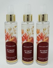SUNRISE WOODS DIAMOND SHIMMER MIST BATH BODY WORKS 4.9 FL OZ LOT OF 3