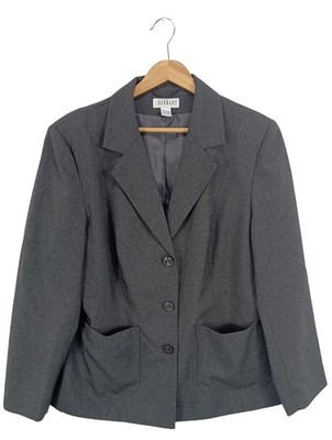 CHARMANT Klassischer Blazer Damen Blazer Gr. DE 44 hellgrau Business-Look