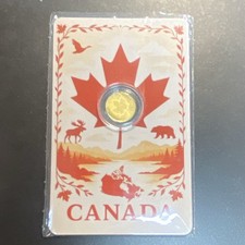 Royal Canadian Mint 2025 1/1000 oz Gold Maple Leaf 50 Cents .9999 COA