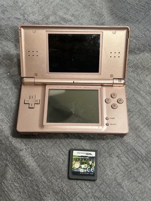 Nintendo DS Lite Metallic Rose Handheld-Konsole **OHNE LADEGERÄT**OHNE STYLUS**