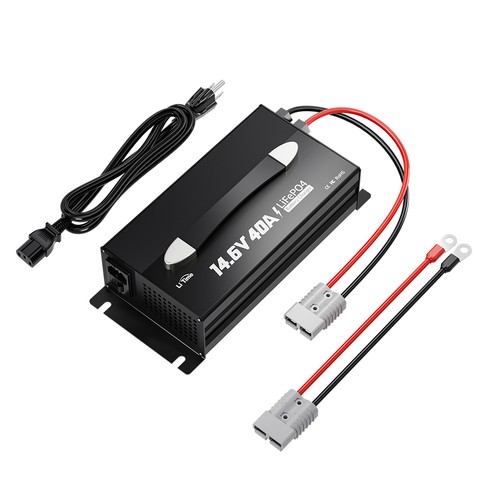Refurbished LiTime 14.6V 40A Charger For 12V LiFePO4 Lithium Battery Mountable