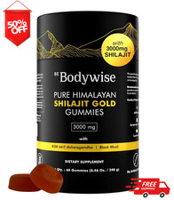 Be Bodywise Pure Himalayan Shilajit Gummies Gold I Lab Tested I No Added Sugar I