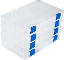 Medium Plastic Fishing Tackle Box Storage Organizer Box 3600 with Adjustable ...