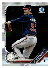 Ian Anderson 2019 Bowman Chrome Prospect Rookie RC #BCP-47 Atlanta Braves