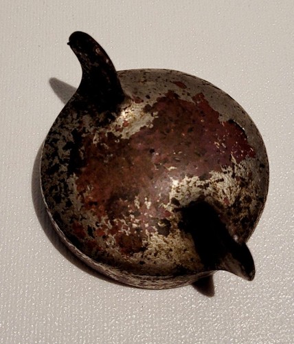 ANTIQUE BRASS GAS CAP OR RADIATOR CAP W/MOUSE EARS-#152135 INSIDE
