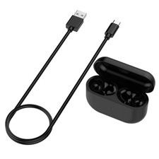 Black Charging Box Storage Box With Charging Cable For Jabra Elite 10 Earphone