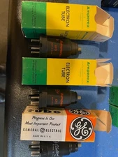 GE & Amperex 6F5 vacuum tubes